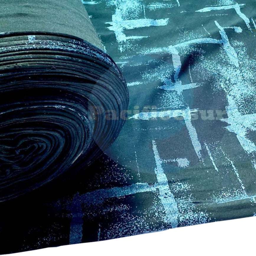 Tela lycra Dupont Negro con Diseños - 1 mt 1.50 Ancho | Detalle