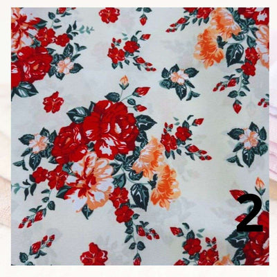 Tela Bistrech Floreado - 1,50 Ancho  | Rollo 50 mts