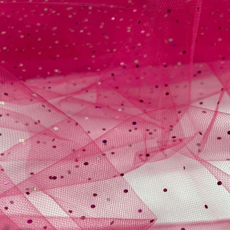 Tela Tul Lentejuelas - 1,50 Ancho | Rollo 50 mts