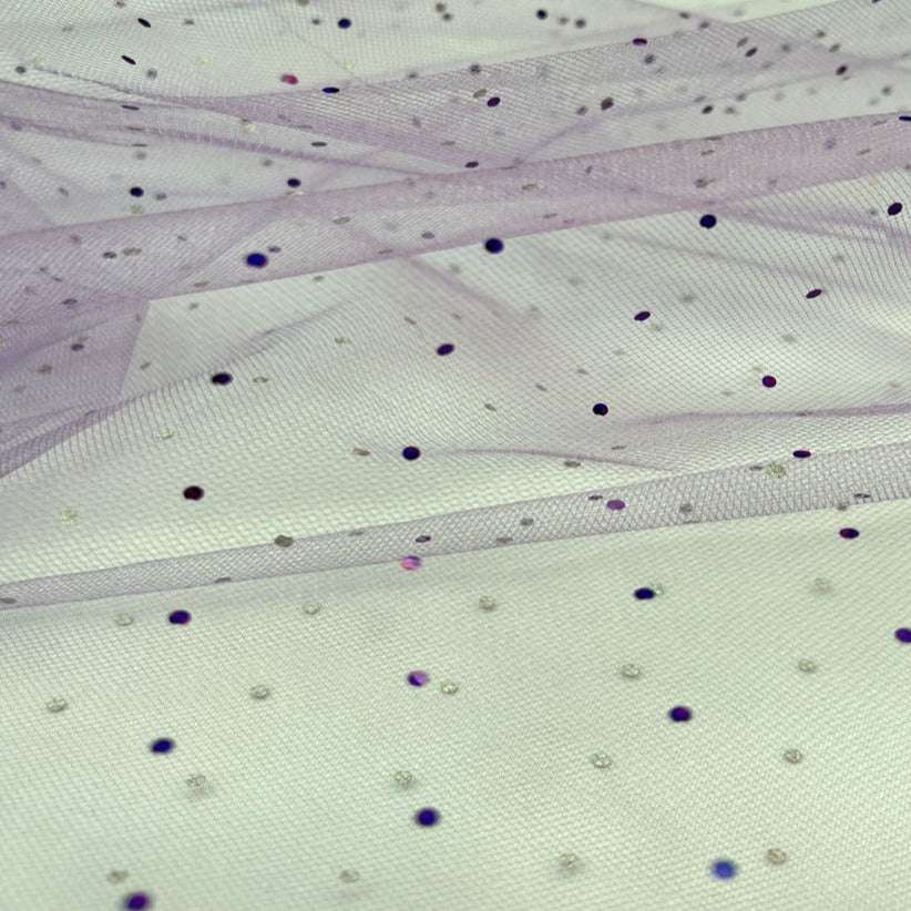 Tela Tul Lentejuelas - 1,50 Ancho | Rollo 50 mts