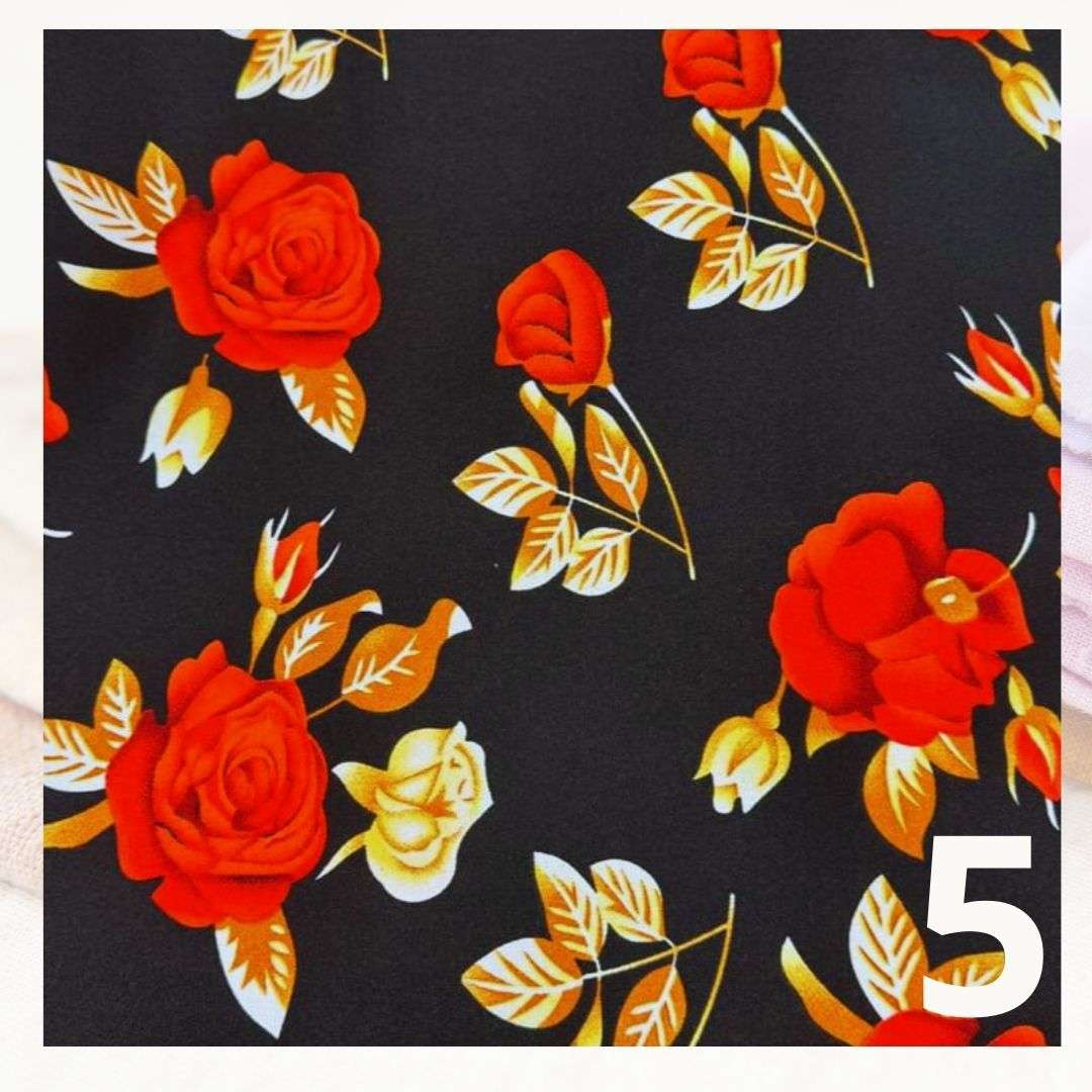 Tela Bistrech Floreado - 1,50 Ancho  | Rollo 50 mts