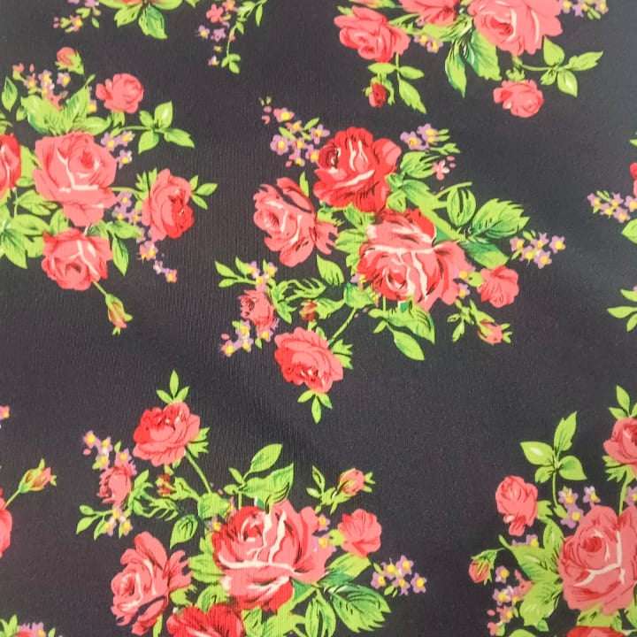 Tela Bistrech Floreado - 1,50 Ancho  | Rollo 50 mts