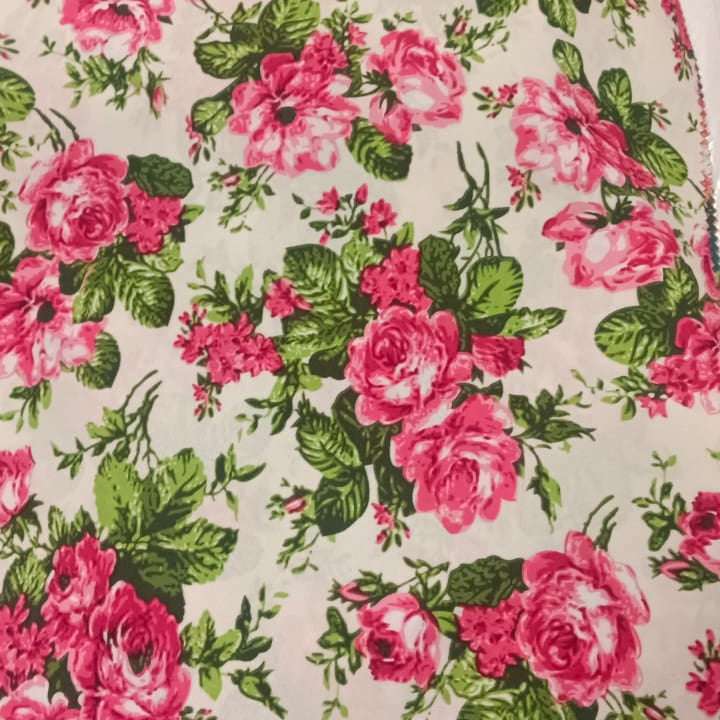 Tela Bistrech Floreado - 1,50 Ancho  | Rollo 50 mts