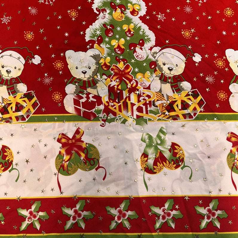 Bistrech Navideño - 1 mt x 1,50 mts Ancho | Detalle - Telas Pacífico Sur