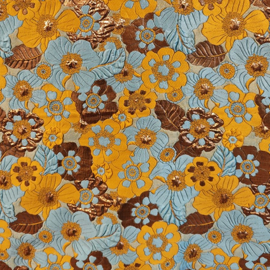 Brocato Estampado - 1 mt 1,50 mts Ancho | Detalle - Telas Pacífico Sur