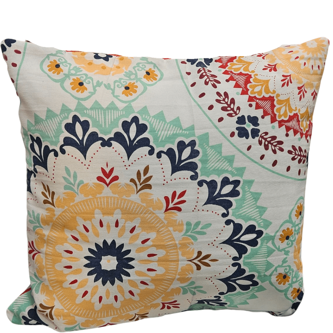 Cojin SIN relleno de lona española estampada | Detalle unidad - Telas Pacífico Sur