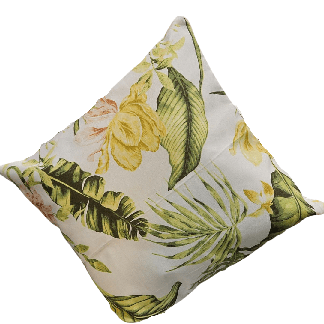 Cojin SIN relleno de lona española estampada | Detalle unidad - Telas Pacífico Sur