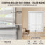 Cortina Roller Duo Zebra - medidas en cm | Detalle unidad - Telas Pacífico Sur