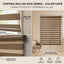 Cortina Roller Duo Zebra - medidas en cm | Detalle unidad - Telas Pacífico Sur
