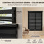 Cortina Roller Duo Zebra - medidas en cm | Detalle unidad - Telas Pacífico Sur