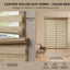 Cortina Roller Duo Zebra - medidas en cm | Detalle unidad - Telas Pacífico Sur
