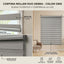 Cortina Roller Duo Zebra - medidas en cm | Detalle unidad - Telas Pacífico Sur