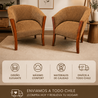 Poltronas | par en Chenille - Telas Pacífico Sur