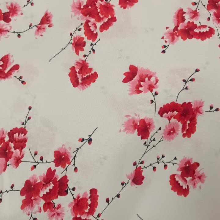 Tela Bistrech Floreado - 1,50 Ancho | Rollo 50 mts - Telas Pacífico Sur