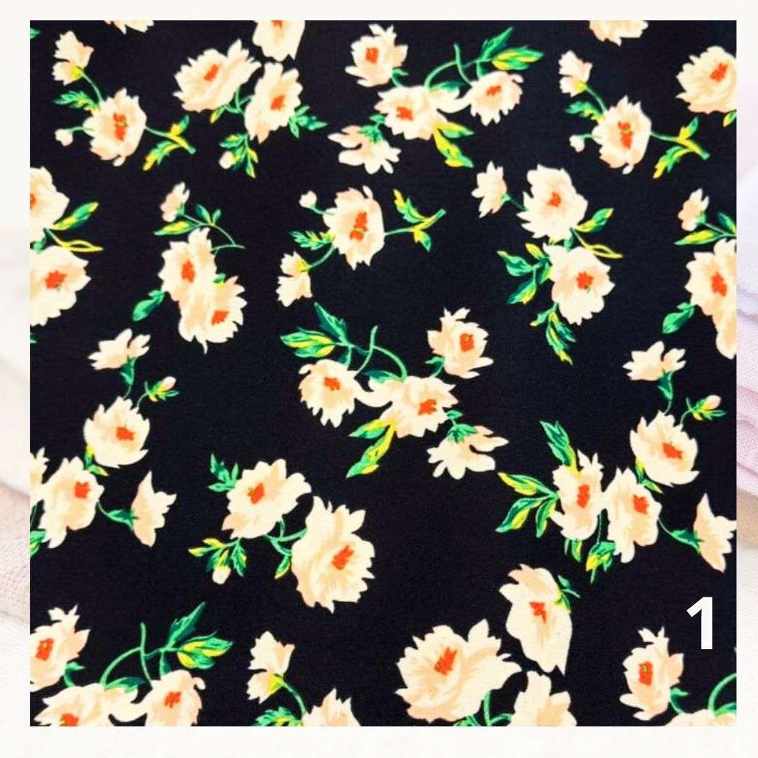 Tela Bistrech Floreado - 1,50 Ancho | Rollo 50 mts - Telas Pacífico Sur