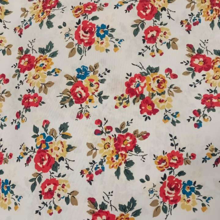 Tela Bistrech Floreado - 1,50 Ancho | Rollo 50 mts - Telas Pacífico Sur