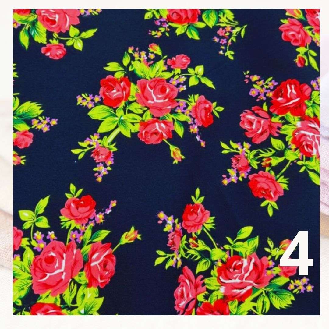 Tela Bistrech Floreado - 1,50 Ancho | Rollo 50 mts - Telas Pacífico Sur