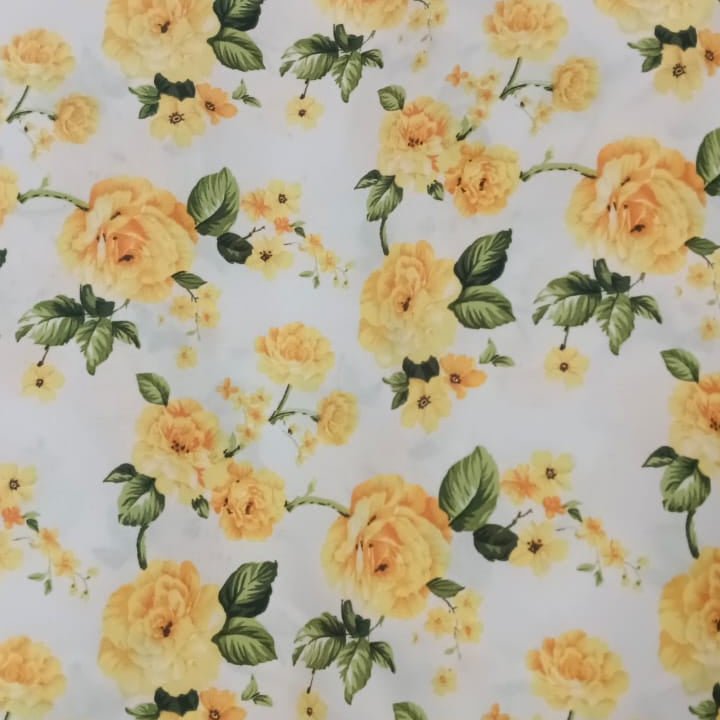 Tela Bistrech Floreado - 1,50 Ancho | Rollo 50 mts - Telas Pacífico Sur