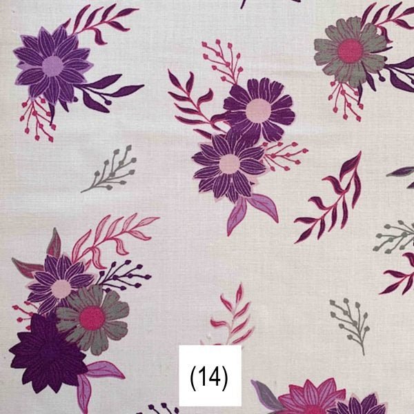 Tela Crea de 144 Hilos Estampada - 1,50 Ancho | Rollo 50 mts - Telas Pacífico Sur