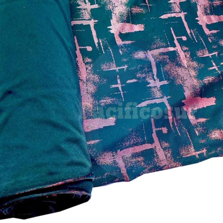 Tela lycra Dupont Negro con Diseños - 1 mt 1.50 Ancho | Detalle - Telas Pacífico Sur