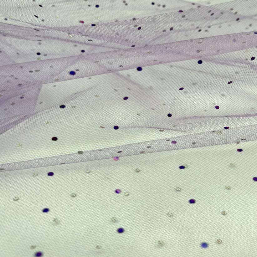 Tela Tul Lentejuelas - 1 mt 1,50 Ancho | Detalle - Telas Pacífico Sur