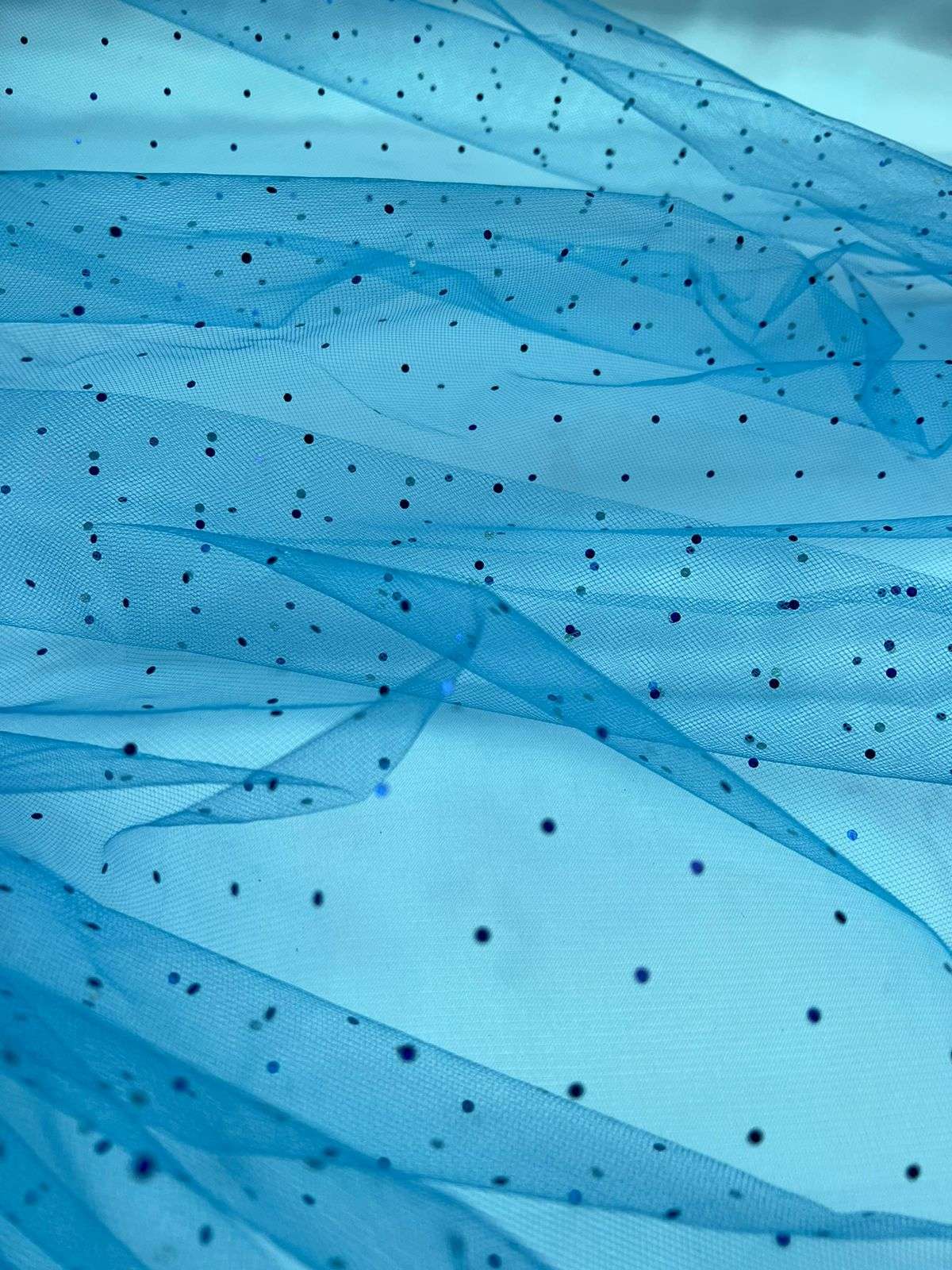 Tela Tul Lentejuelas - 1 mt 1,50 Ancho | Detalle - Telas Pacífico Sur